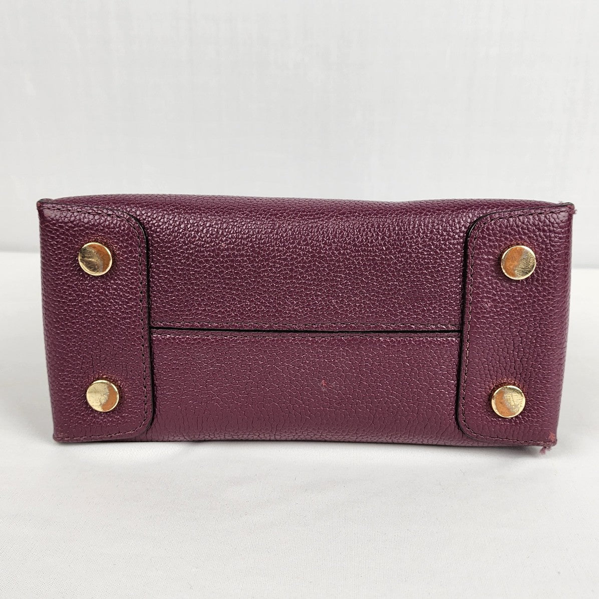 Michael Kors Mercer Mini Tote Purple Leather Purse