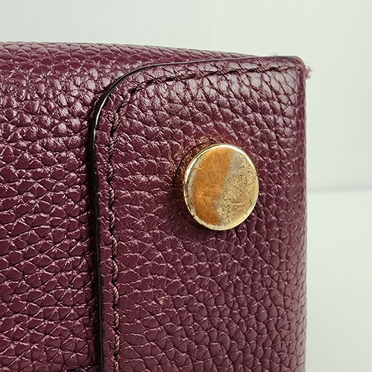 Michael Kors Mercer Mini Tote Purple Leather Purse