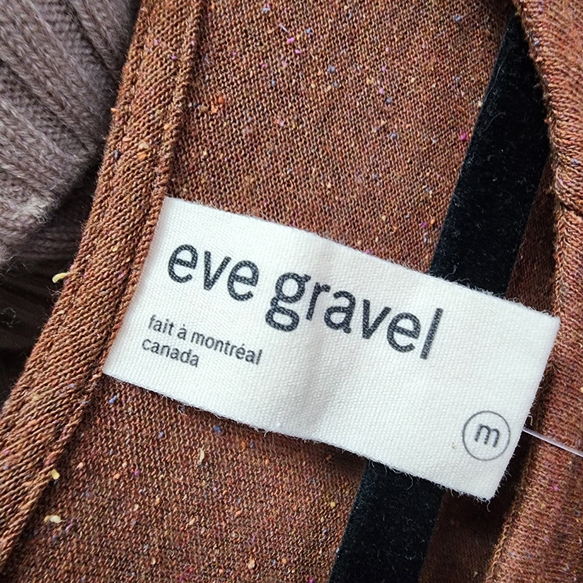 Eve Gravel Brown Long Sleeve Top Size M
