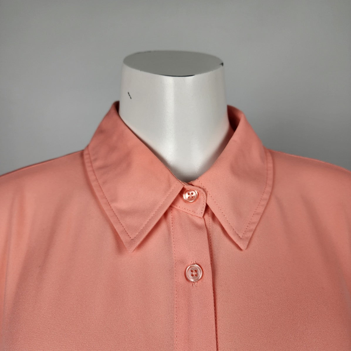 Joan Rivers Coral Long Sleeve Blouse Top Size S/M