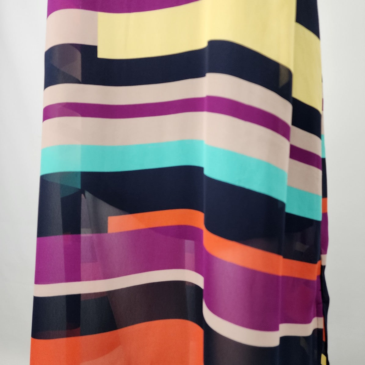 Guess Colorful Maxi Striped Sleeveless Dress Size L/XL