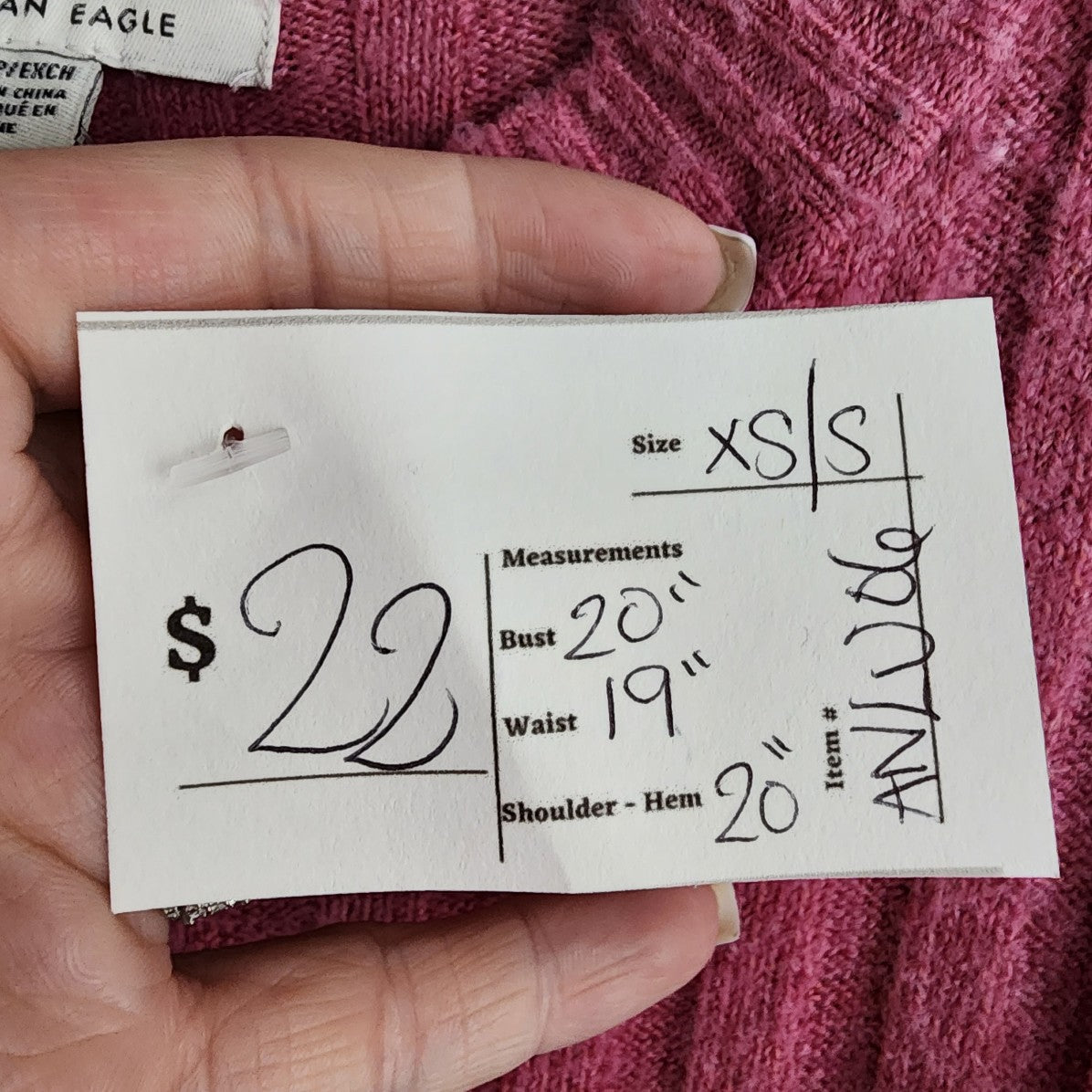American Eagle Pink Knitted Sweater Size Size XS/S