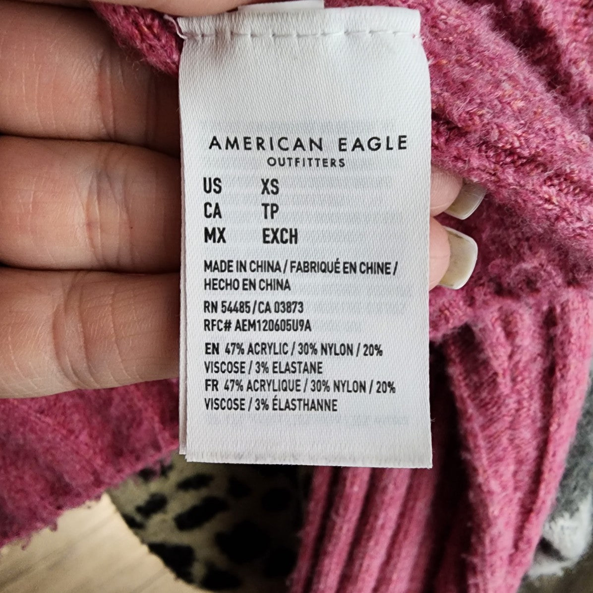 American Eagle Pink Knitted Sweater Size Size XS/S