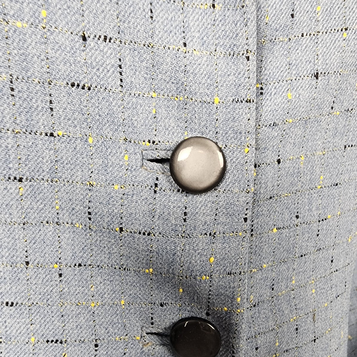 Vintage Irving Posluns Blue Button Up Blazer Jacket Size S