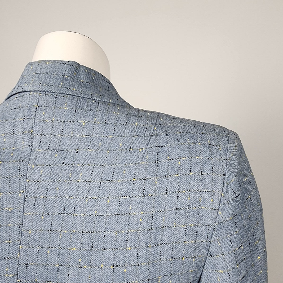 Vintage Irving Posluns Blue Button Up Blazer Jacket Size S