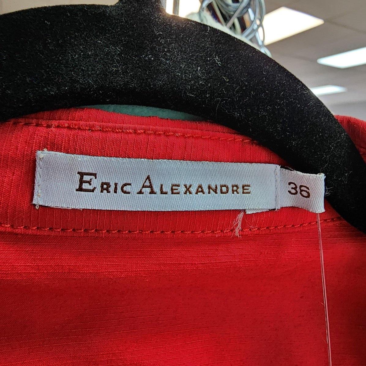 Eric Alexandre Red Cotton Blend Zip Up Vest Size S/M