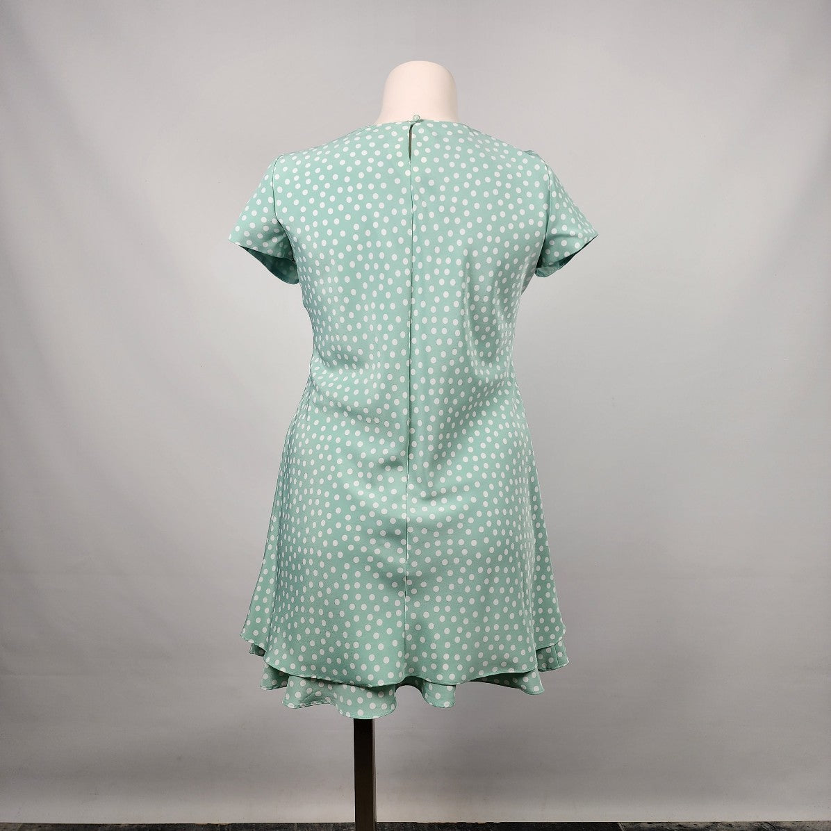 Hampton Dress Co. Mint Green Polka Dress Size 14
