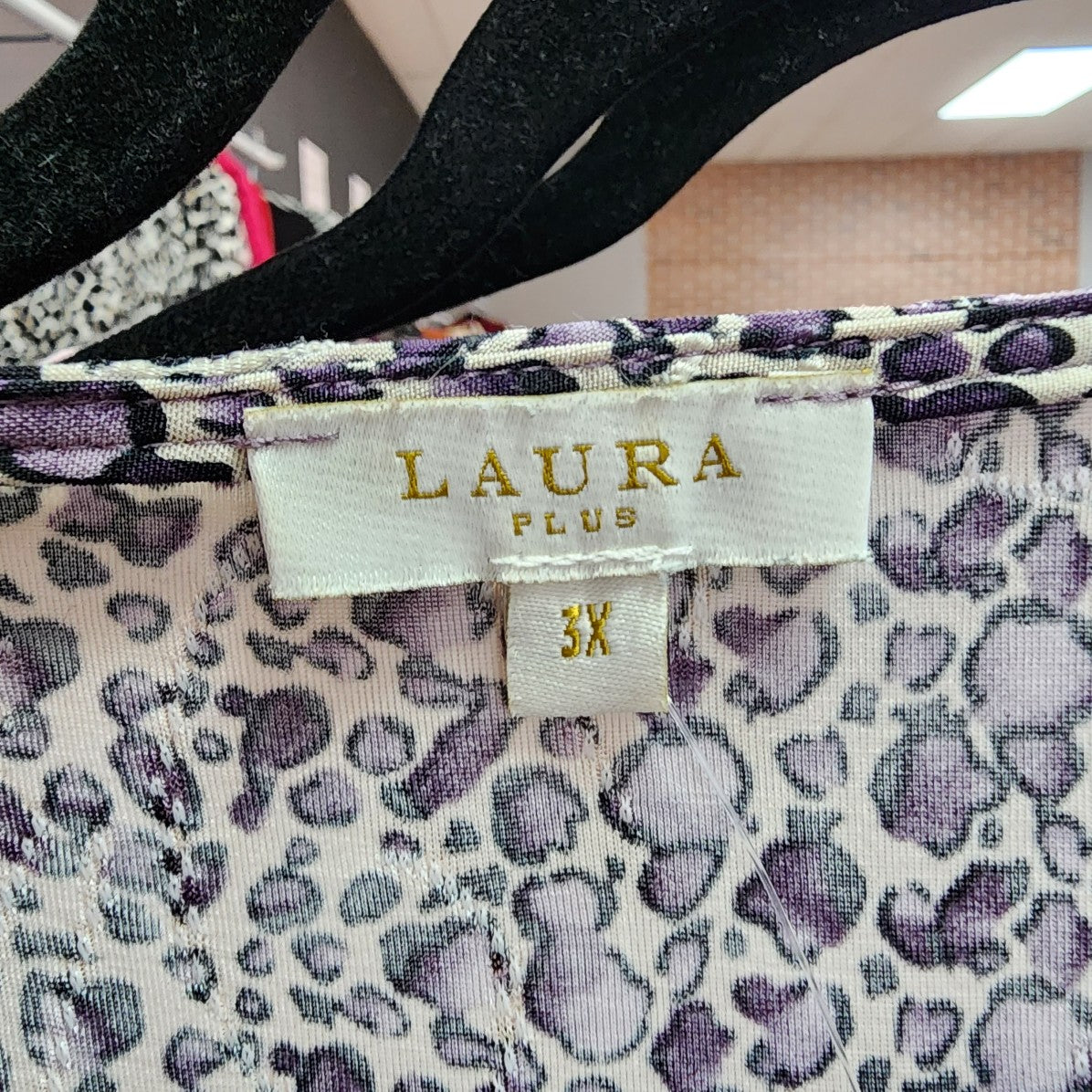 Laura Purple Printed Top Size 3X