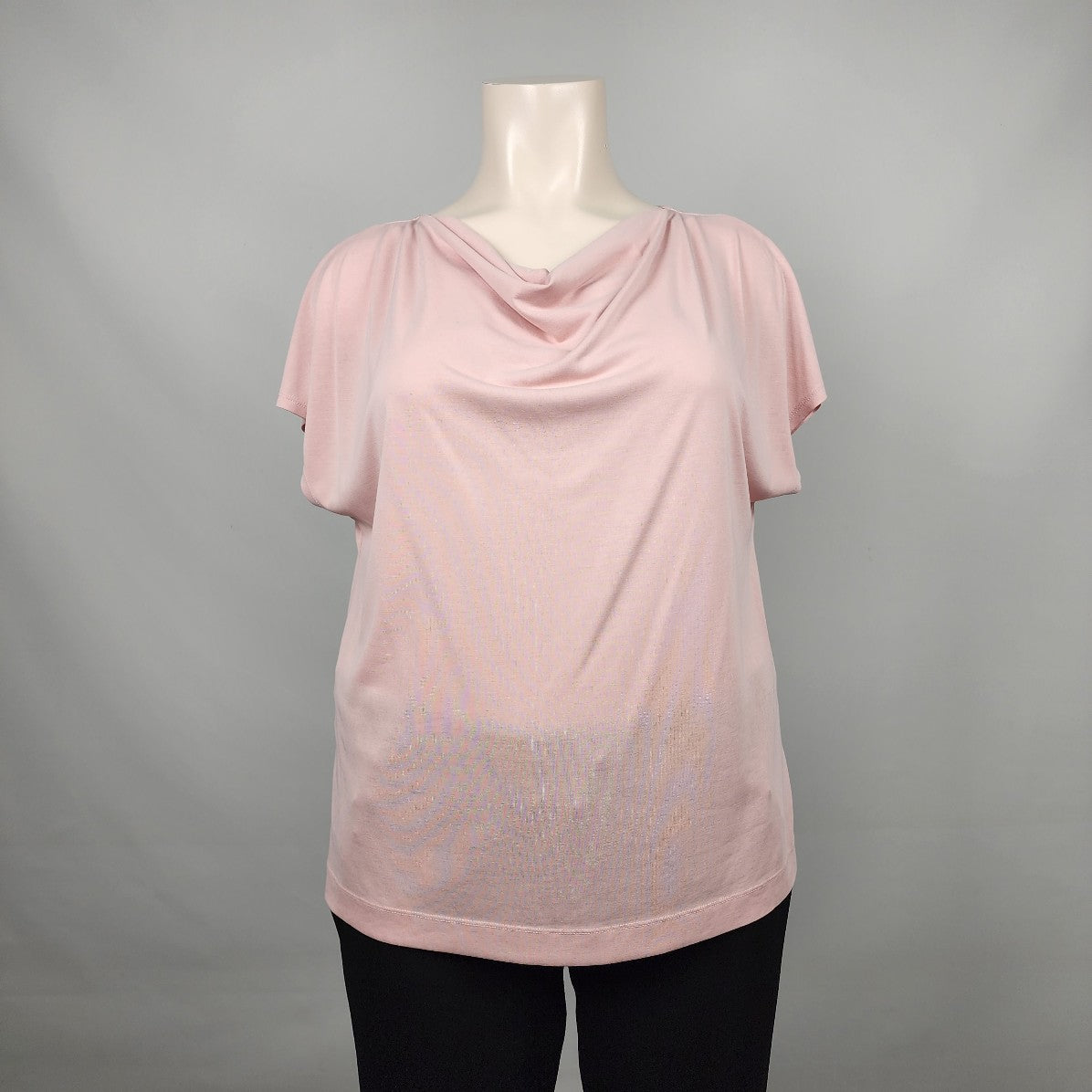 Banana Republic Light Pink Cowl Neck Top Size XL