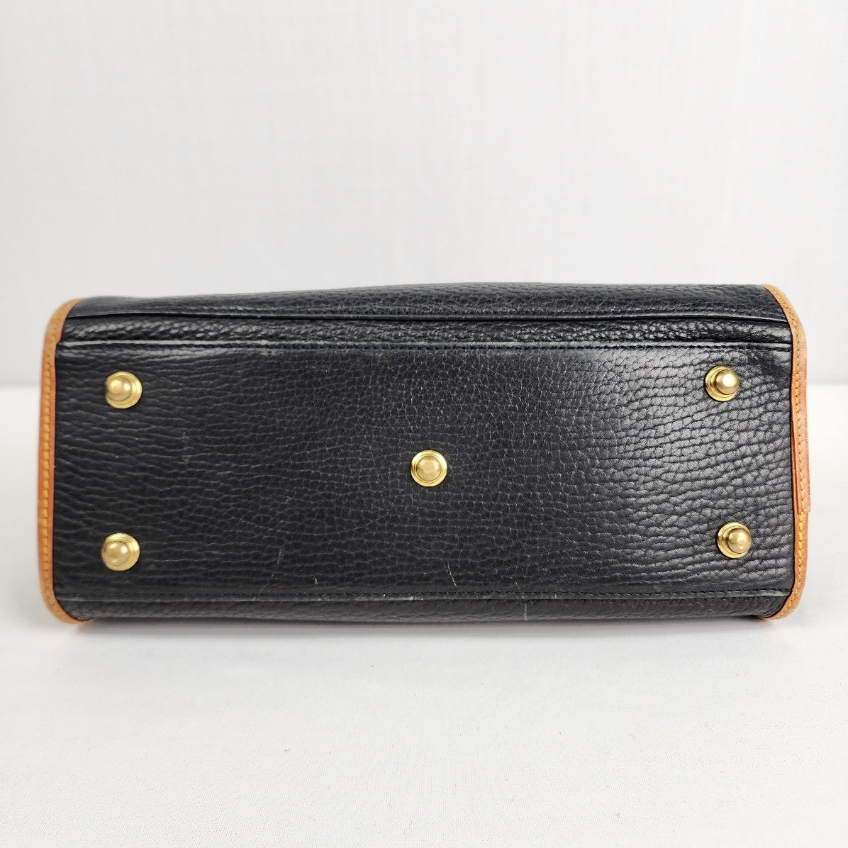 Vintage Dooney & Bourke Black Leather Satchel Purse