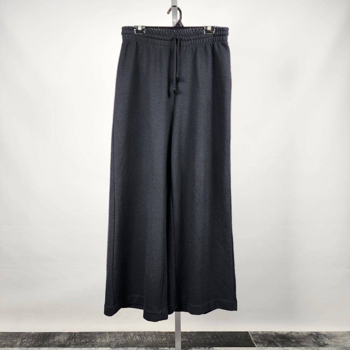 Zara Black Wide Leg Sweat Pants Size L