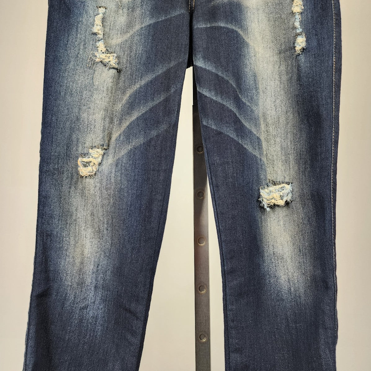 Guess Dark Wash Blue Distressed Jogger Jeans Size 26