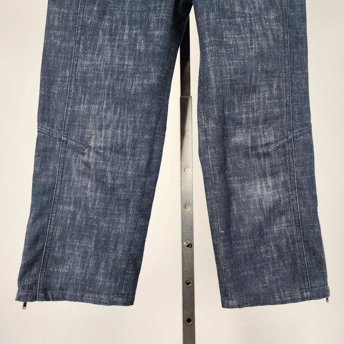 Eric Alexandre Blue Cotton Capri Pants Size 8