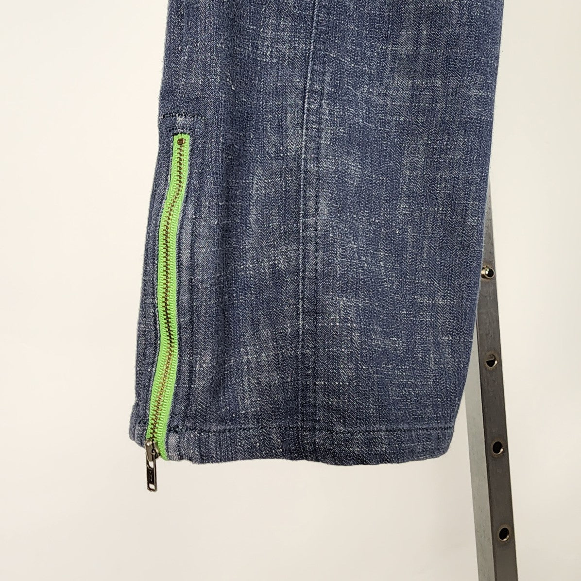 Eric Alexandre Blue Cotton Capri Pants Size 8