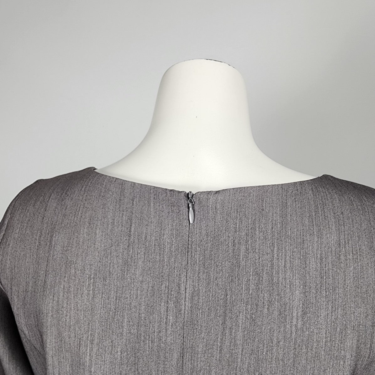 Awama Grey 3/4 Sleeve Fit & Flare Dress Size M/L