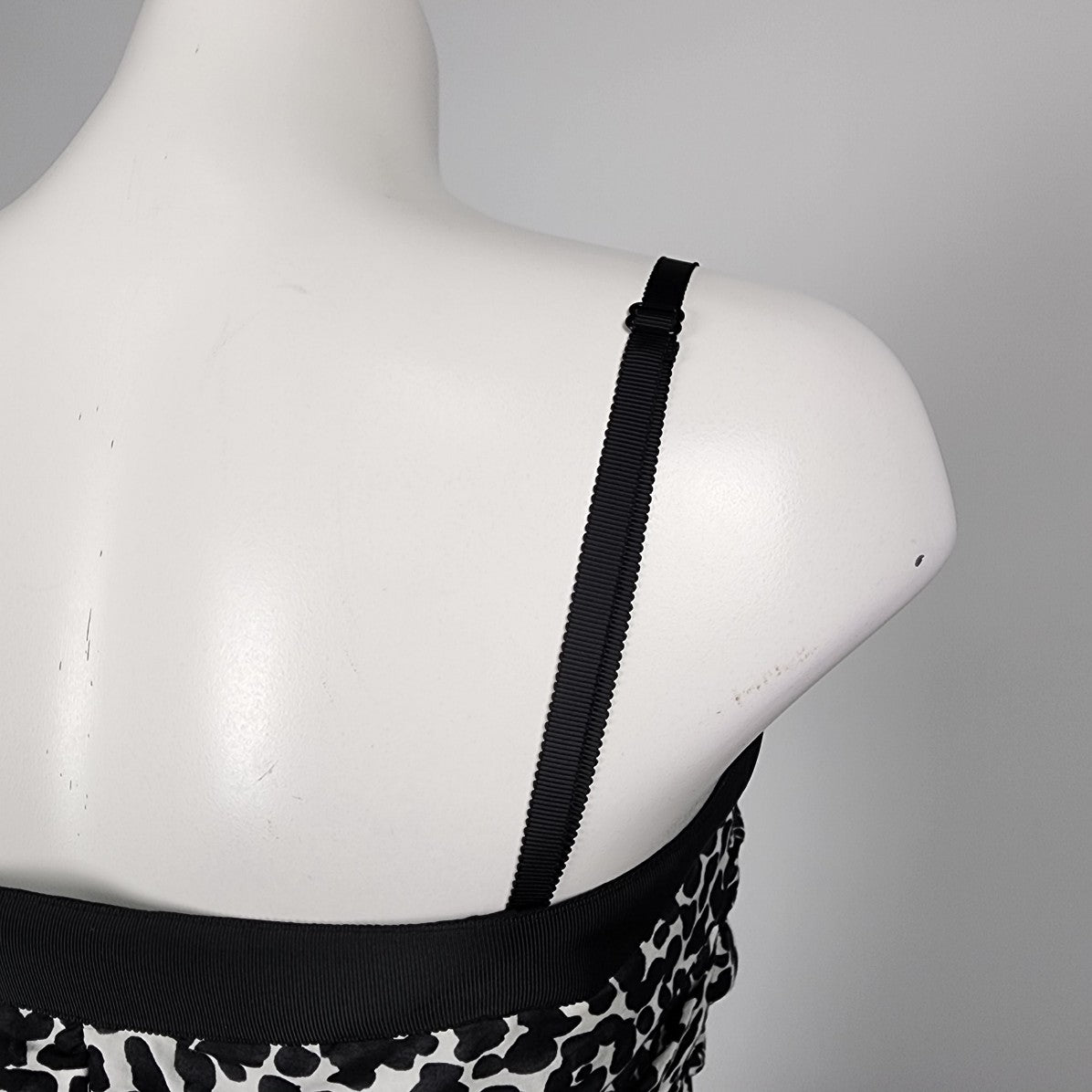 Boutique Moschino Black Cotton Animal Print Dress Size 10