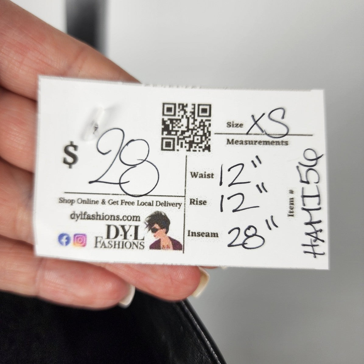 Vintage Black Leather Pants Size XS