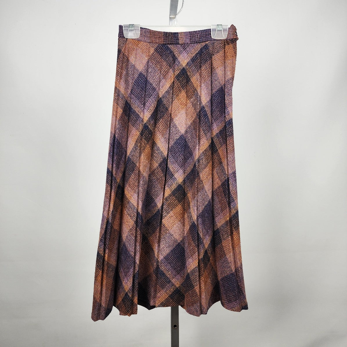 Brown plaid shop skirt vintage