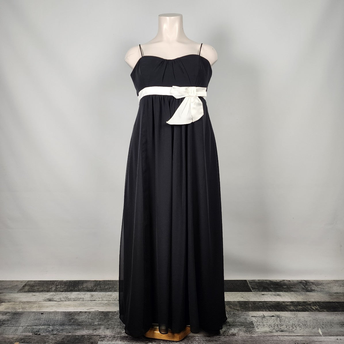 black alfred angelo bridesmaid dresses Alfred Angelo Dress Long Bridesmaid BLACK Sequins by Sapphire #8118L Sz 6 EUC KM