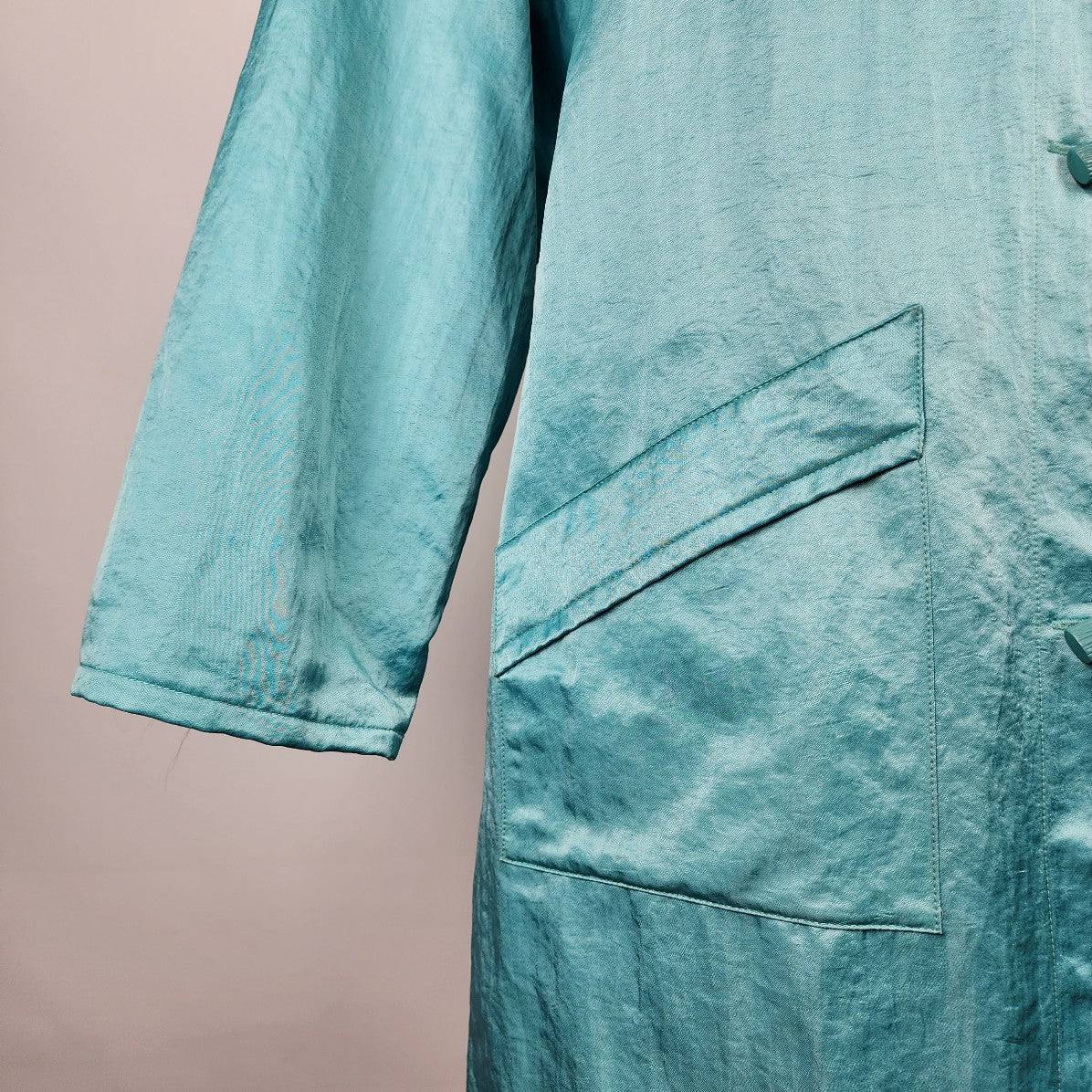 Vintage Lundstorm Laparka Aqua Blue Rain Jacket Coat Size M/L