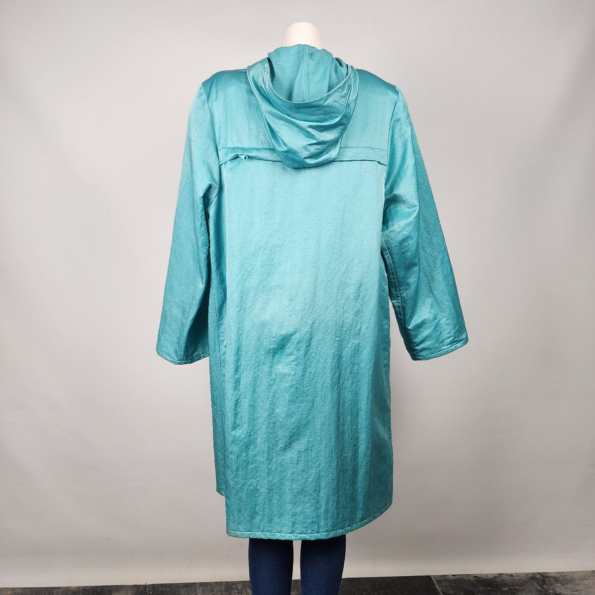Vintage Lundstorm Laparka Aqua Blue Rain Jacket Coat Size M/L