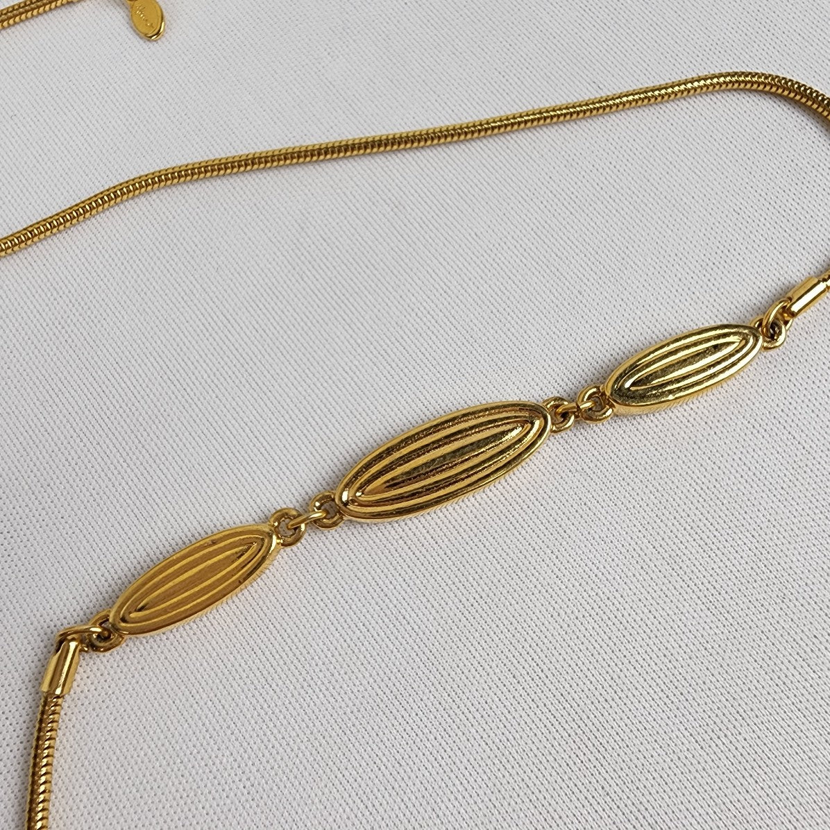 Vintage Monet Gold Tone Chain Necklace