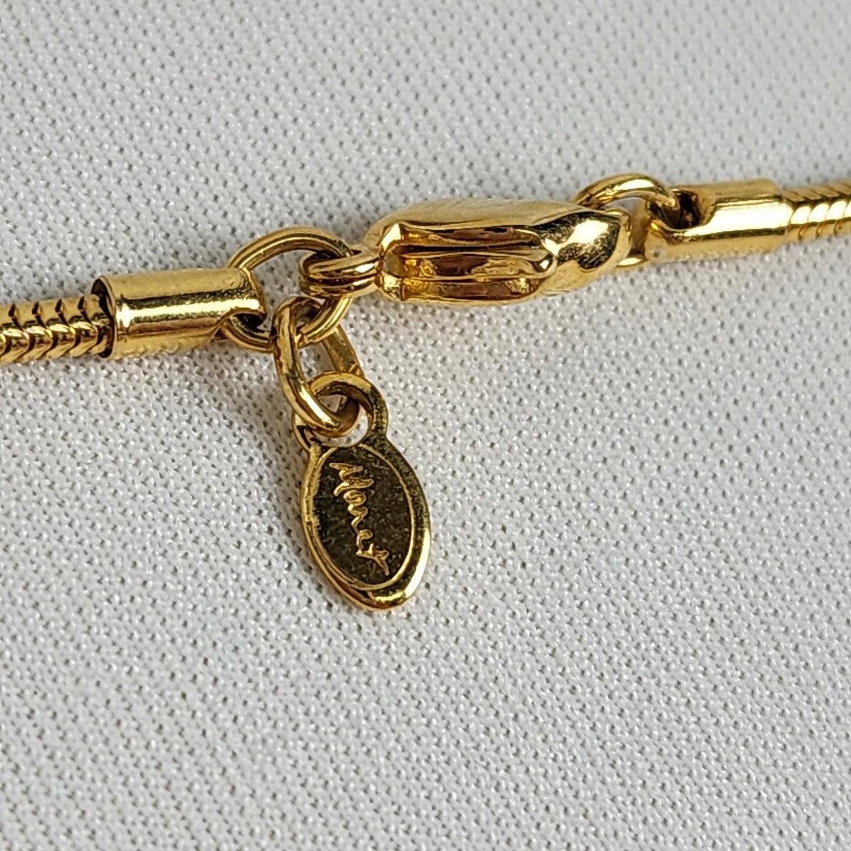 Vintage Monet Gold Tone Chain Necklace
