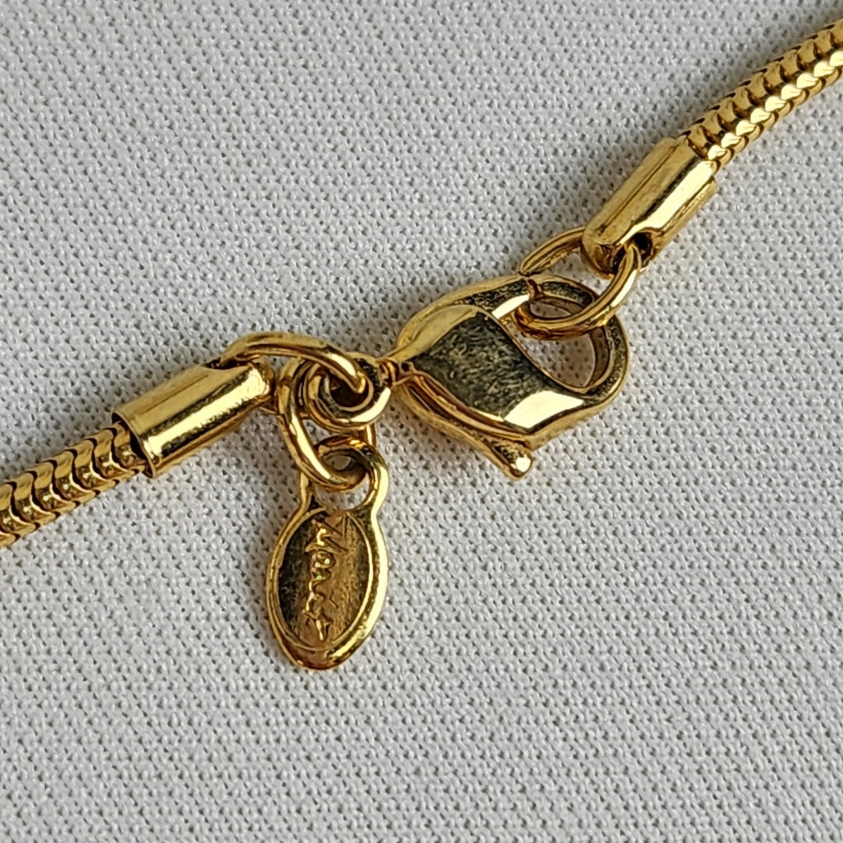 Vintage Monet Gold Tone Chain Necklace