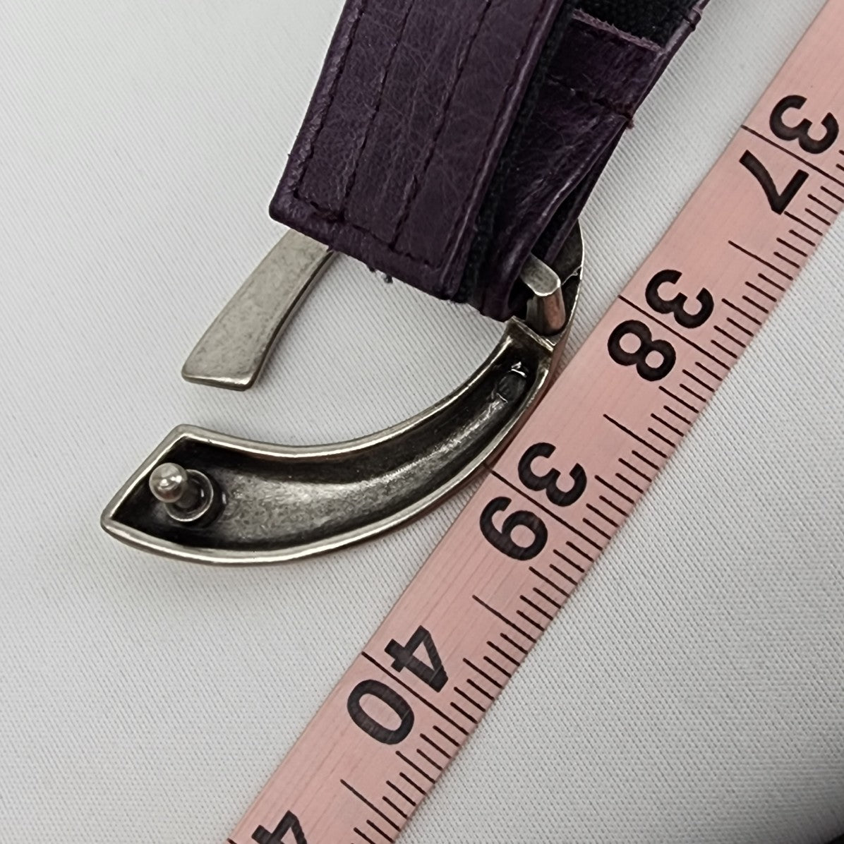 Psylo Purple Leather Multi Wrap Belt Size L