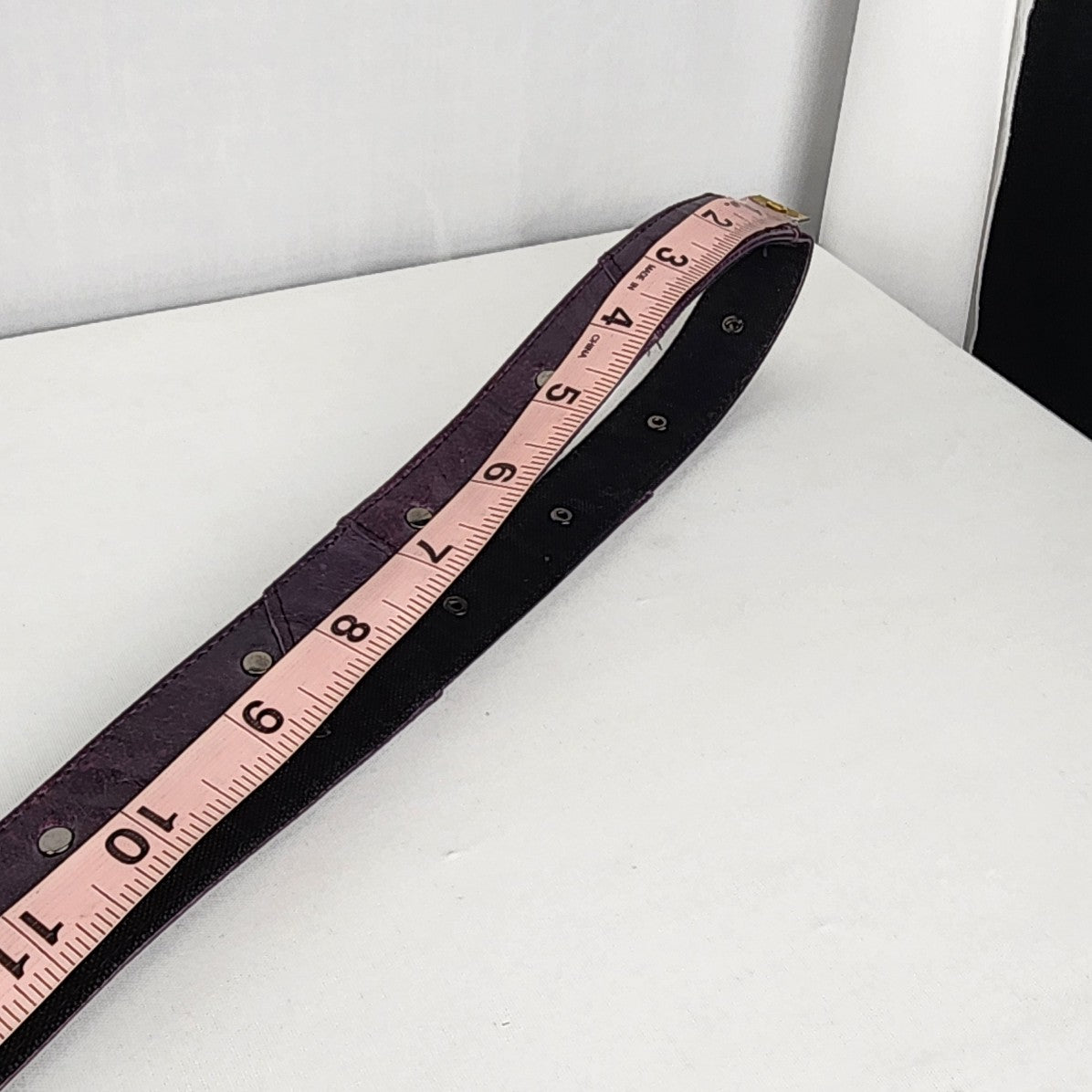 Psylo Purple Leather Multi Wrap Belt Size L
