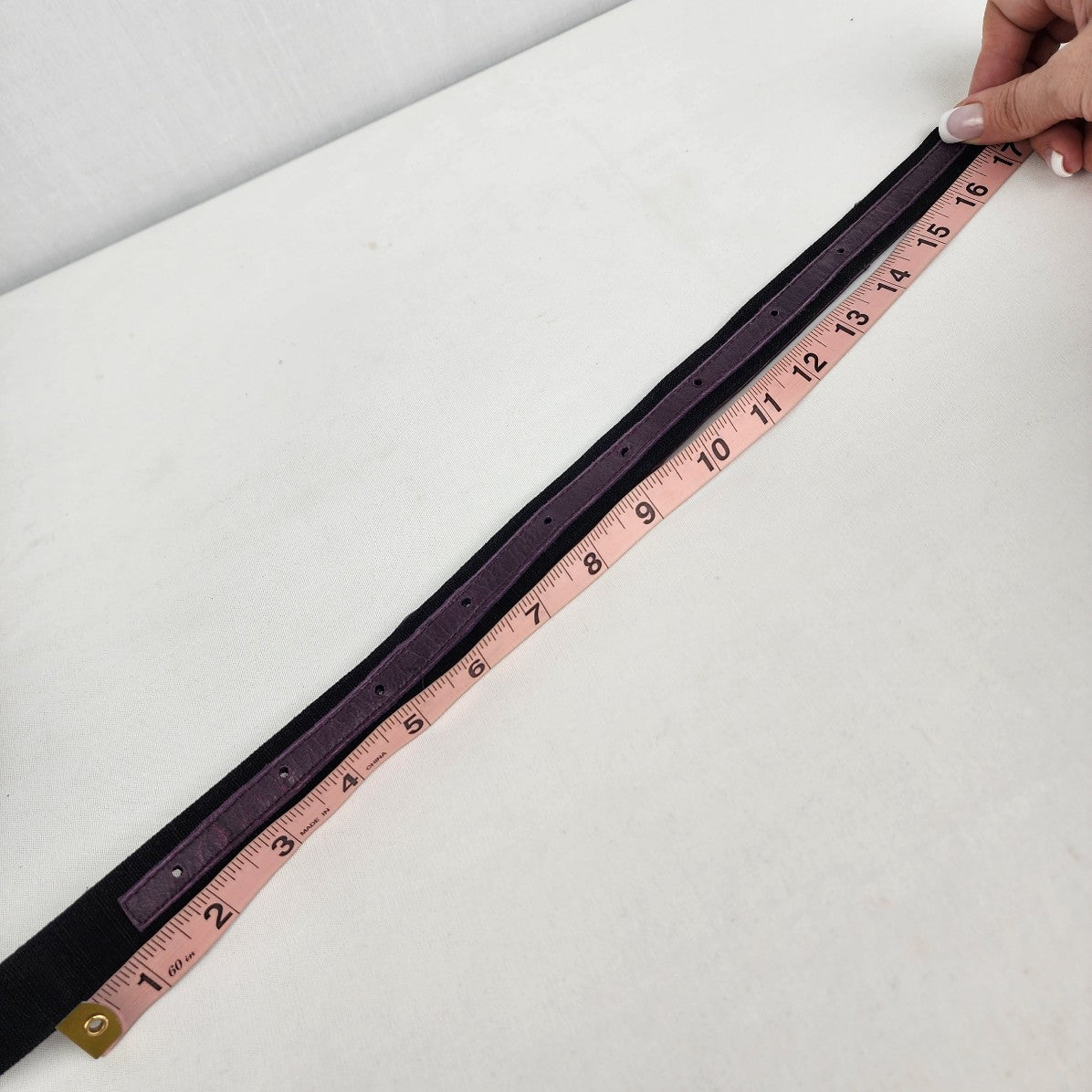 Psylo Purple Leather Multi Wrap Belt Size L