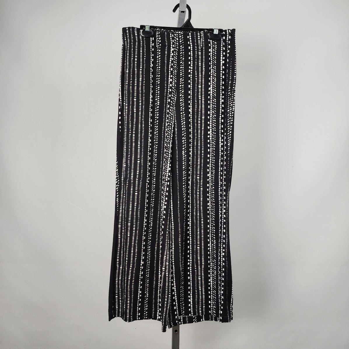 Cupcakes & Cashmere Black Striped Wide Leg Pants Size XS