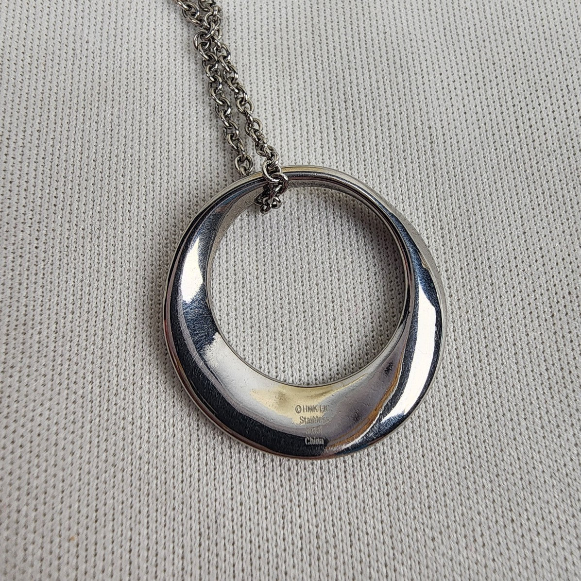 HMK Lic Stainless Steel Love Laugh Sister Pendant Necklace