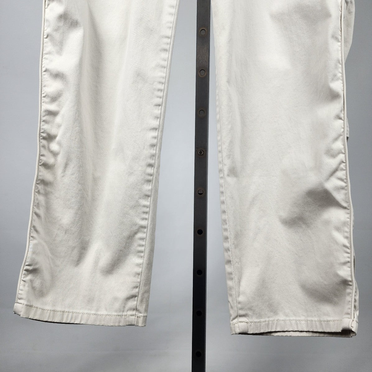 J. Jill Live-in Chino Cream Cotton Blend Straight Leg Pants Size 16