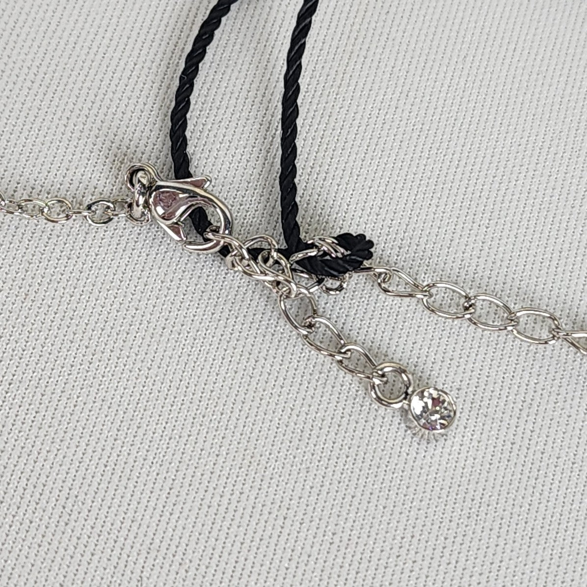 Fifth Avenue Collection Pisces Silver Rhinestone Pendant Necklace