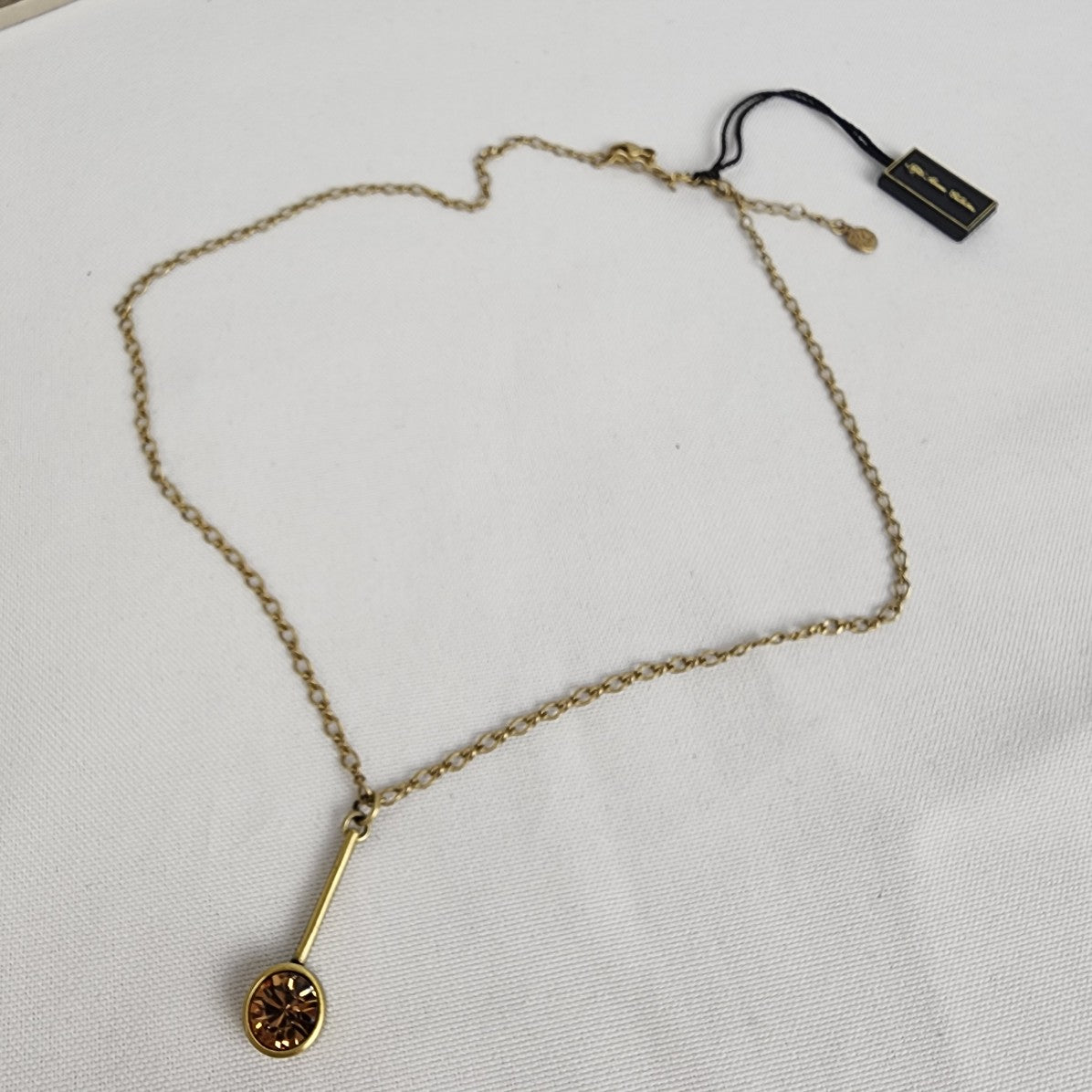 Fifth Avenue Collection Bronze Drop Pendant Necklace & Drop Earrings Set