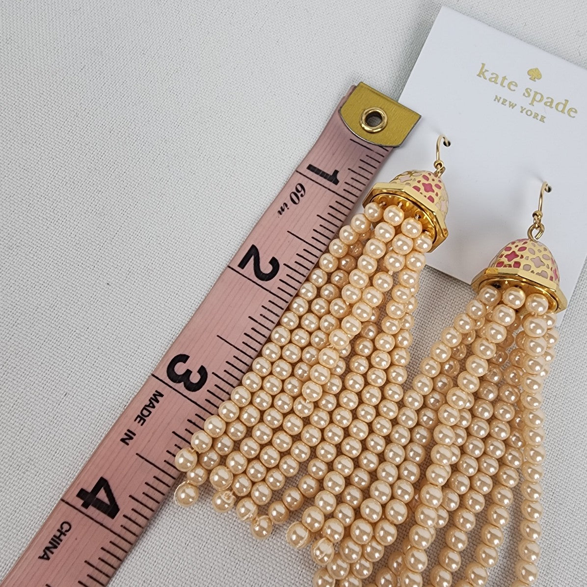 Kate Spade Rambling Roses Faux Pearl Statement Earrings