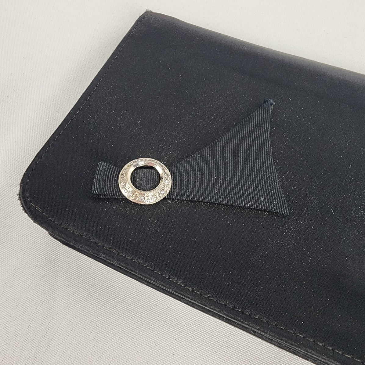 Vintage Black Envelope Clutch
