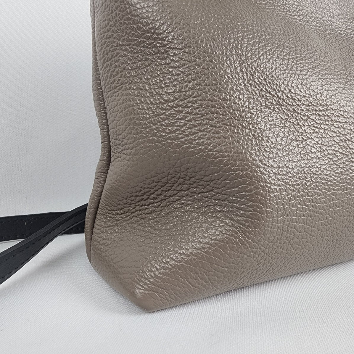 Valentina Grey Leather Cross Body Purse