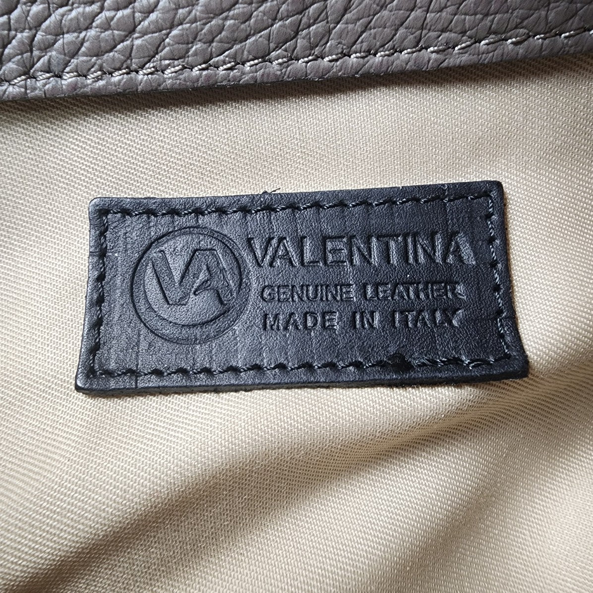 Valentina Grey Leather Cross Body Purse