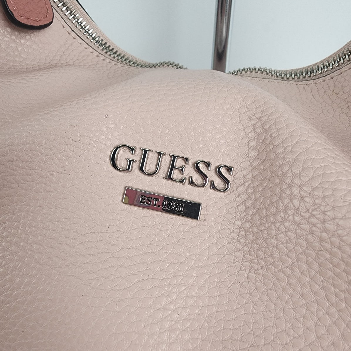 Guess Two Tone Pink Hobo Purse