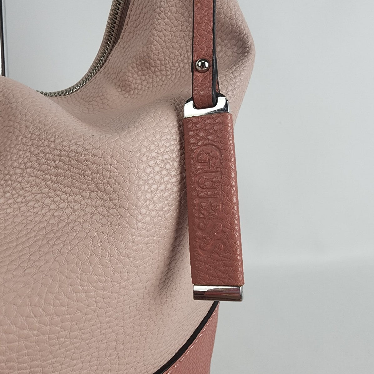 Guess Two Tone Pink Hobo Purse