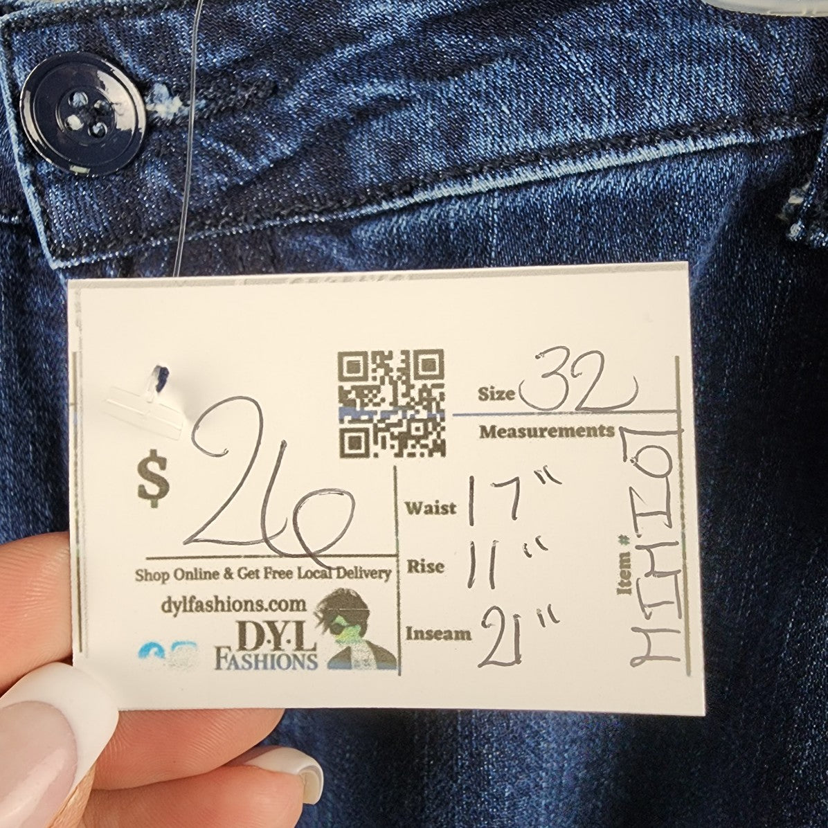 Lola Daffodil High Rise Coulotte Denim Raw Hem Pants Size 12