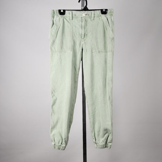 American Eagle Soft Green Denim Joggers Size 8
