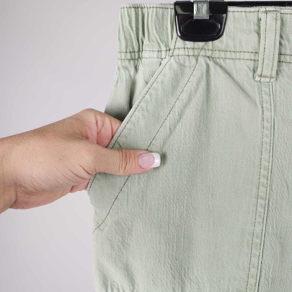 American Eagle Soft Green Denim Joggers Size 8