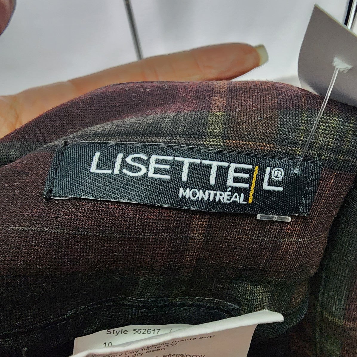 Lisette Burgundy Plain Straight Leg Cuffed Pants Size M/L