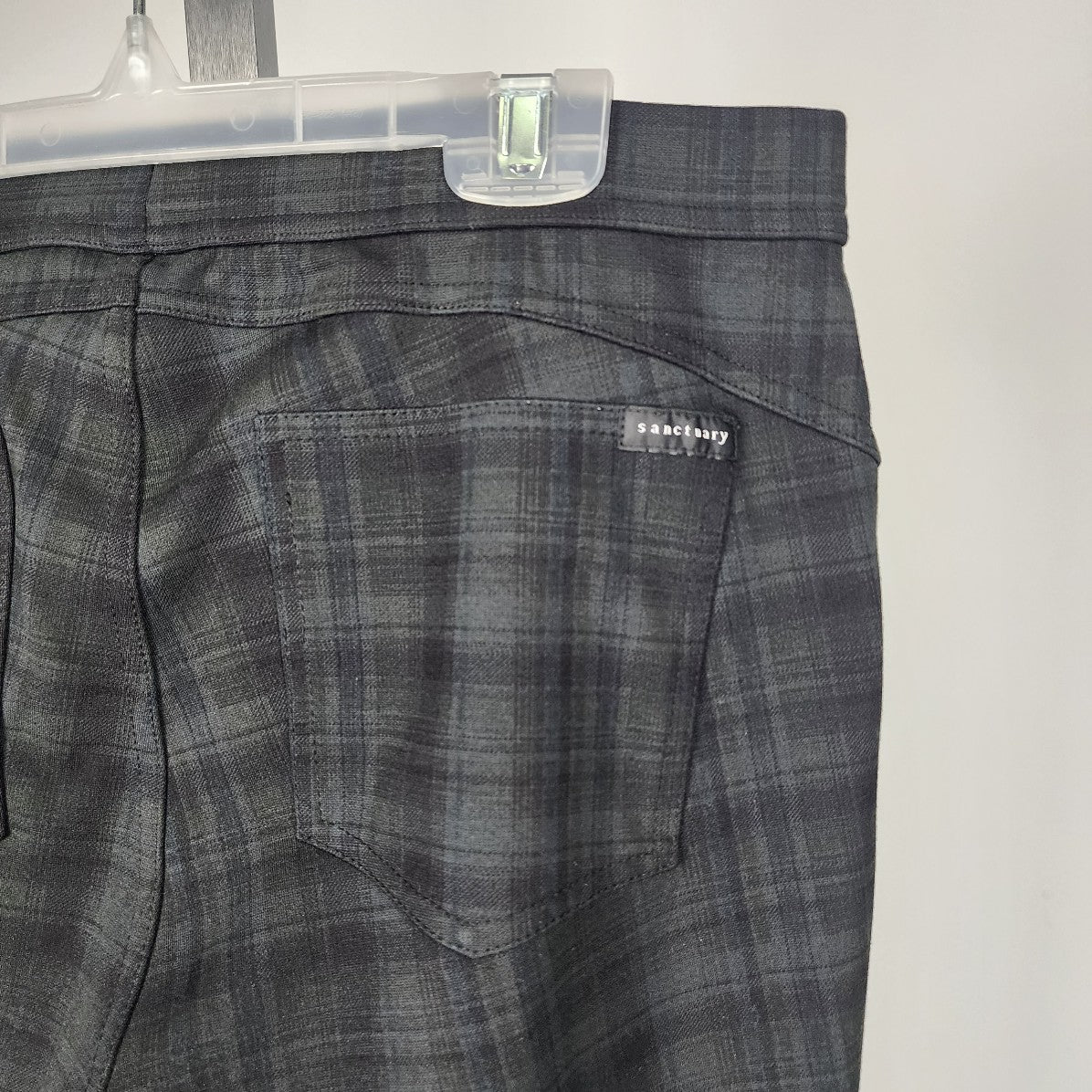 Sanctuary Plaid Slim Leg Pants Size M/L