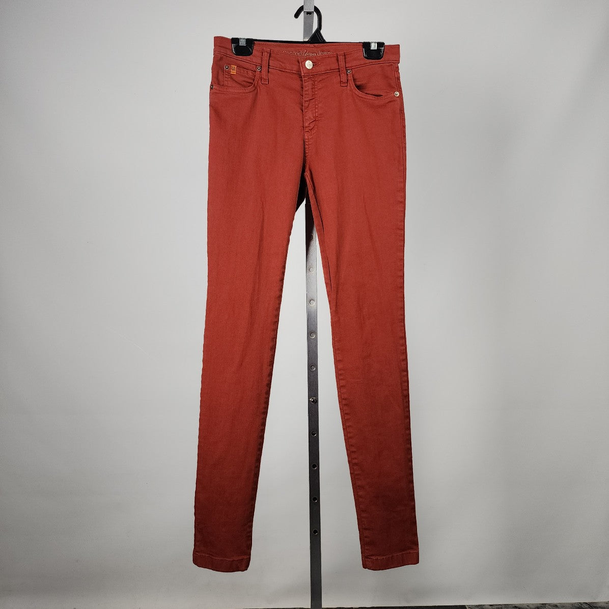 Second Yoga Jeans Rust Hombre Skinny Cotton Pants Size 28