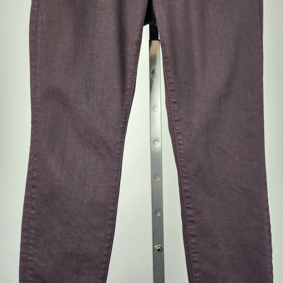 J Brand Skinny Leg Mid Rise Noir Red Cotton Denim Pants Size 29