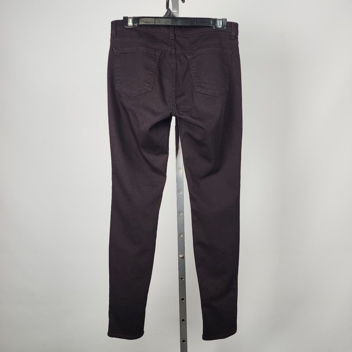 J Brand Skinny Leg Mid Rise Noir Red Cotton Denim Pants Size 29